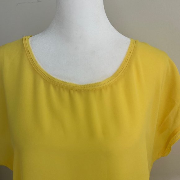 Banana Republic NWT XS yellow blouse top - Picture 2 of 4
